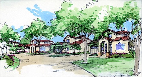 drawing showing details of the Randolph AFB Family Housing project